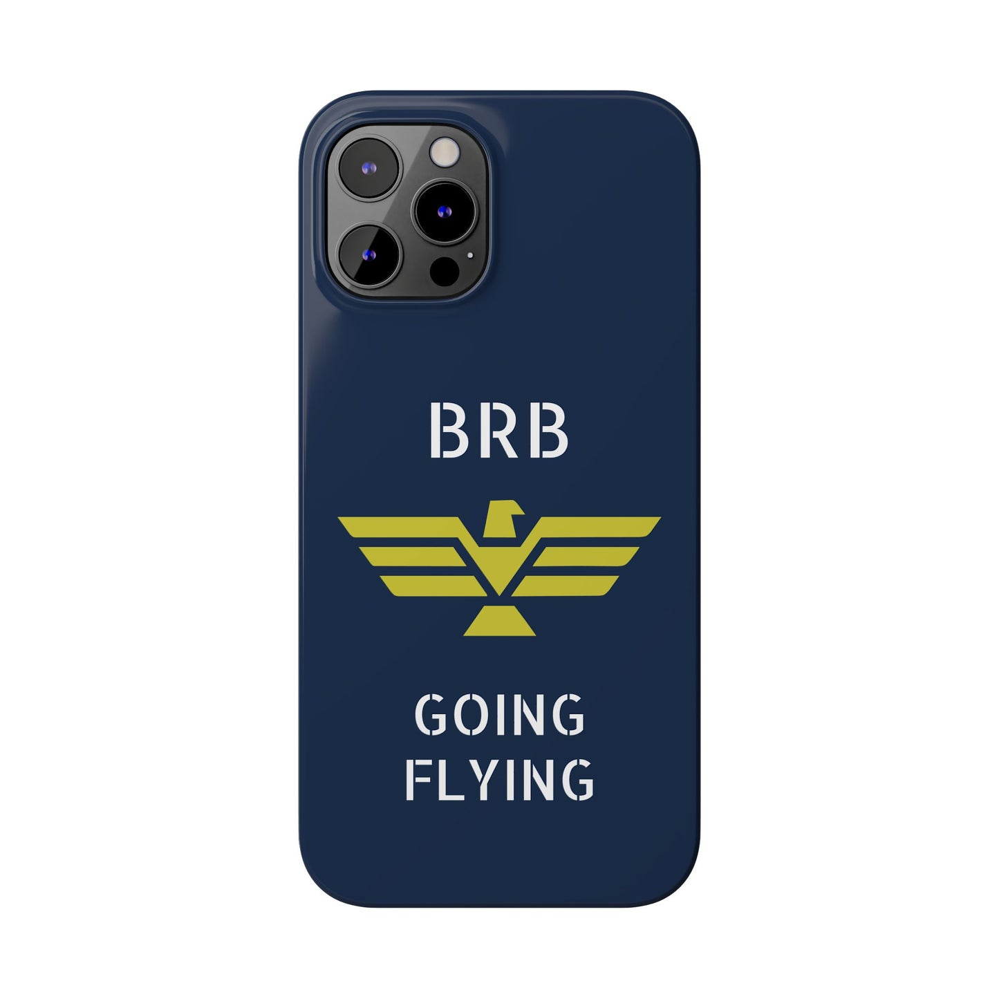 iPhone Case - 'BRB Going Flying' Slim Phone Case with Lloyd Industries Logo