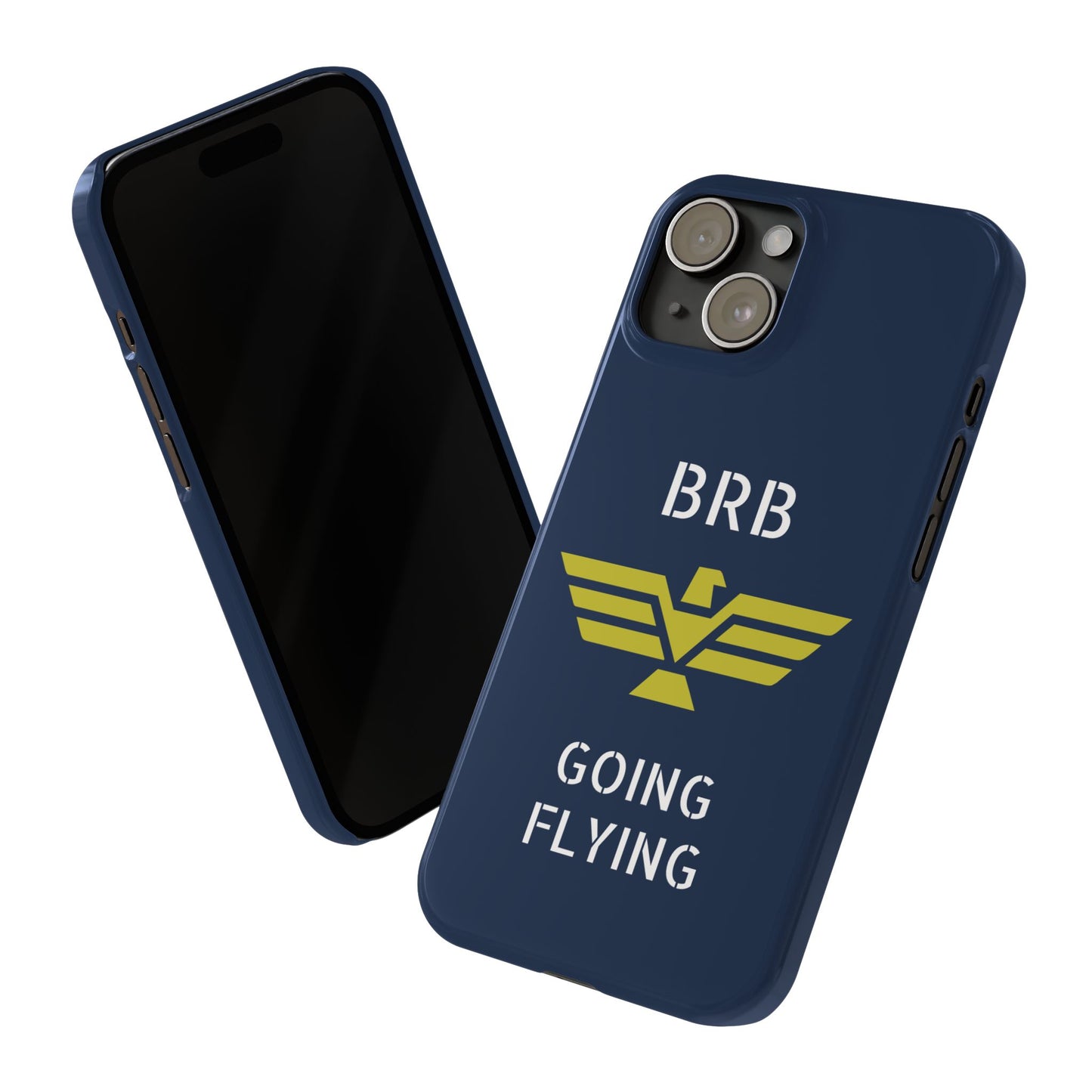 iPhone Case - 'BRB Going Flying' Slim Phone Case with Lloyd Industries Logo