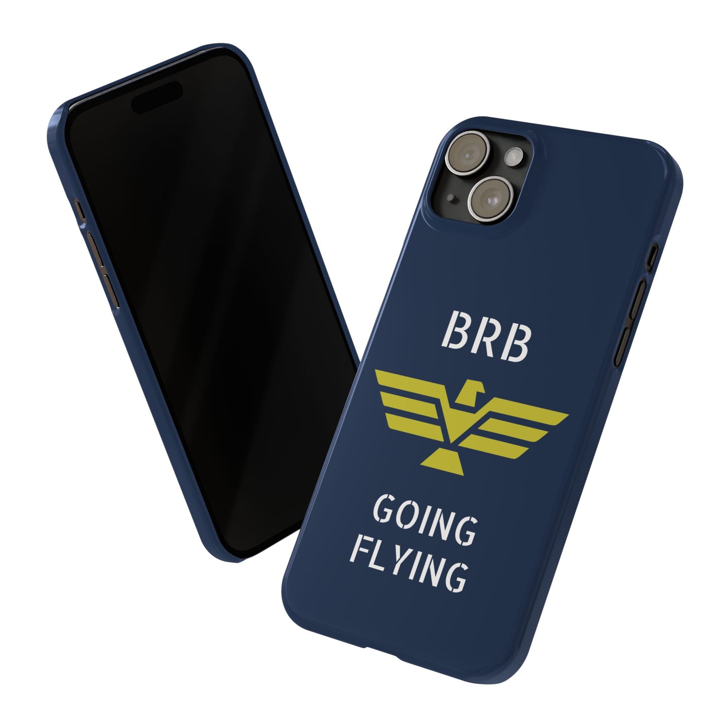 iPhone Case - 'BRB Going Flying' Slim Phone Case with Lloyd Industries Logo