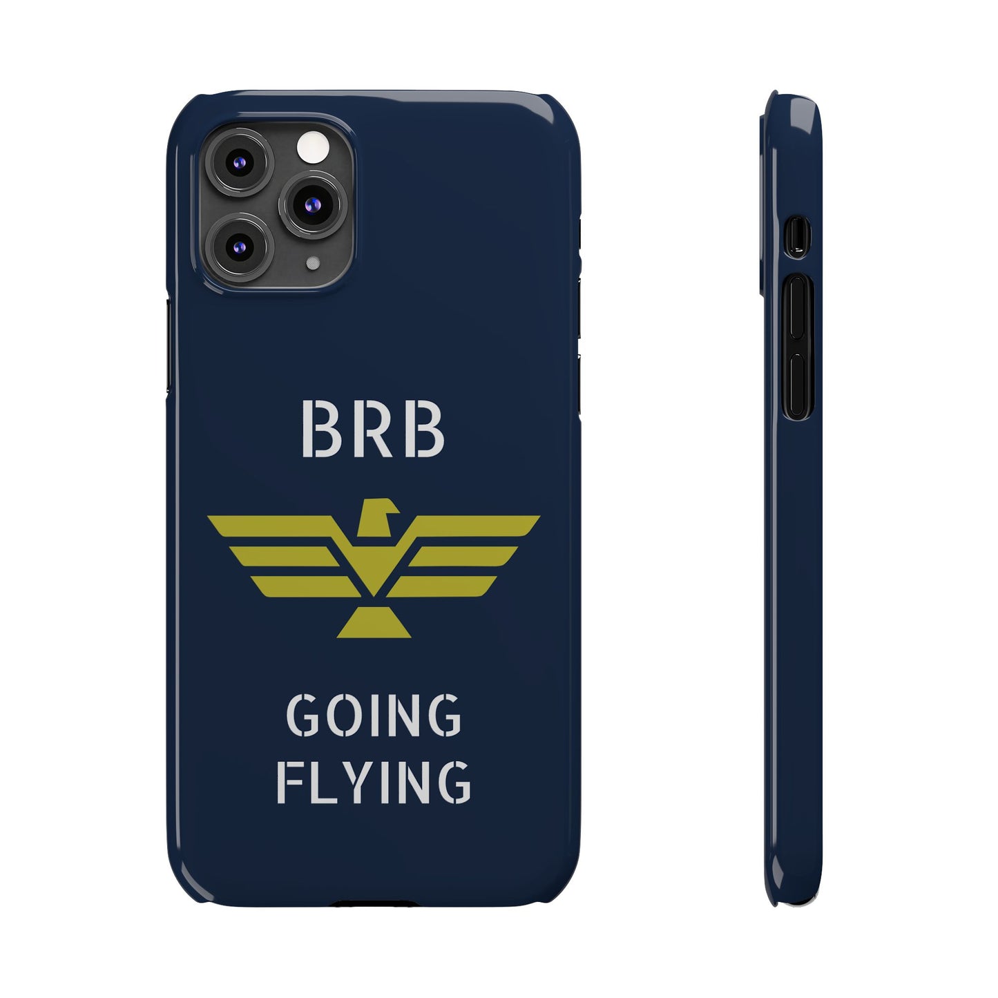 iPhone Case - 'BRB Going Flying' Slim Phone Case with Lloyd Industries Logo