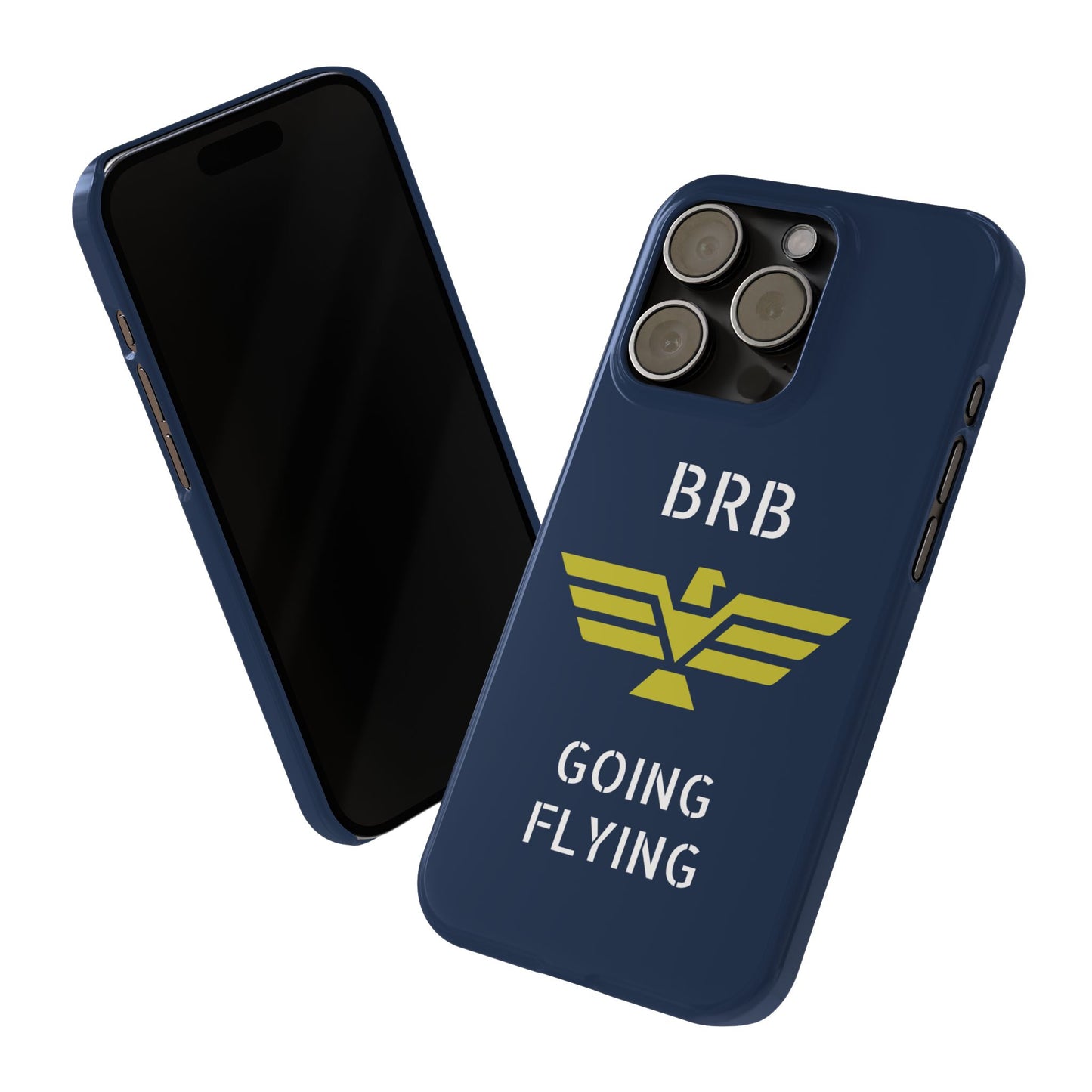 iPhone Case - 'BRB Going Flying' Slim Phone Case with Lloyd Industries Logo