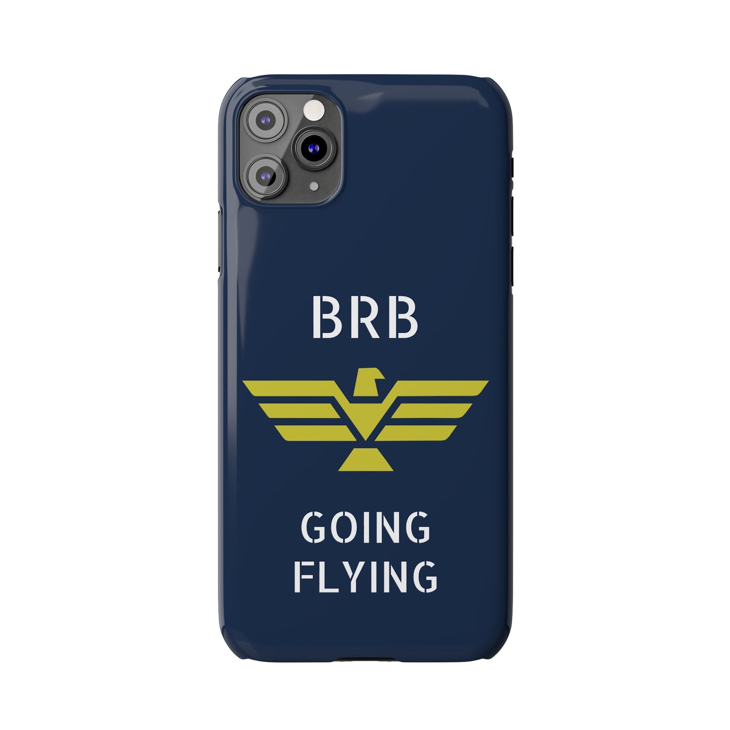 iPhone Case - 'BRB Going Flying' Slim Phone Case with Lloyd Industries Logo